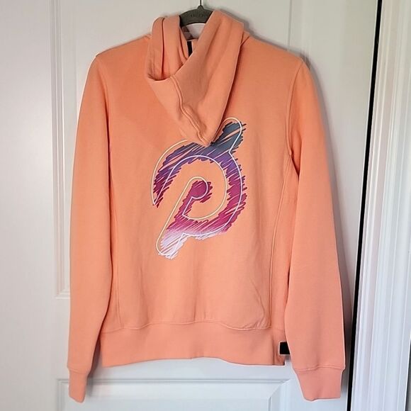 Peloton Ultimate Peach Lightweight Athletic Zip Hooded Jacket - Size Small - Picture 3 of 13